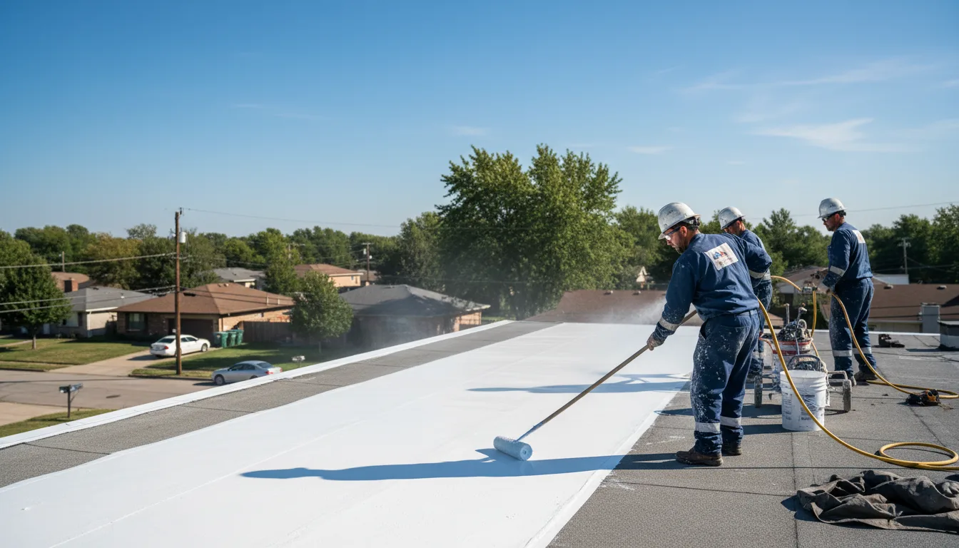 Commercial roof coating in Ballston Spa, NY near me